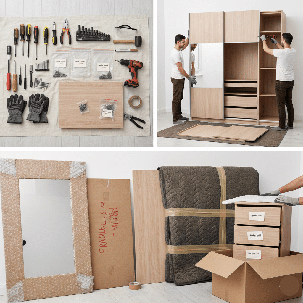 فك وتركيب غرف نوم