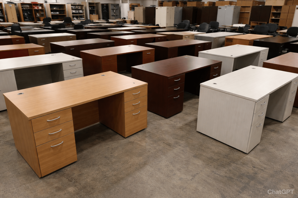 طاولات مكاتب مستعملة للبيع